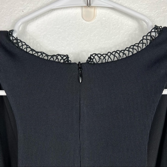 NBD Revolve Unforgiven Ribbed Lattice Dress Black size Small - Picture 7 of 11